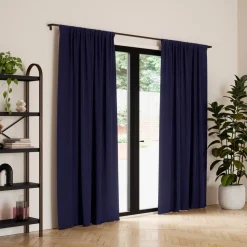 Poles & Curtains*Umbra Set Of Navy Blackout Curtains - Twilight