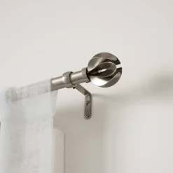 Poles & Curtains*Umbra Silver Curtain Rod - Blossom