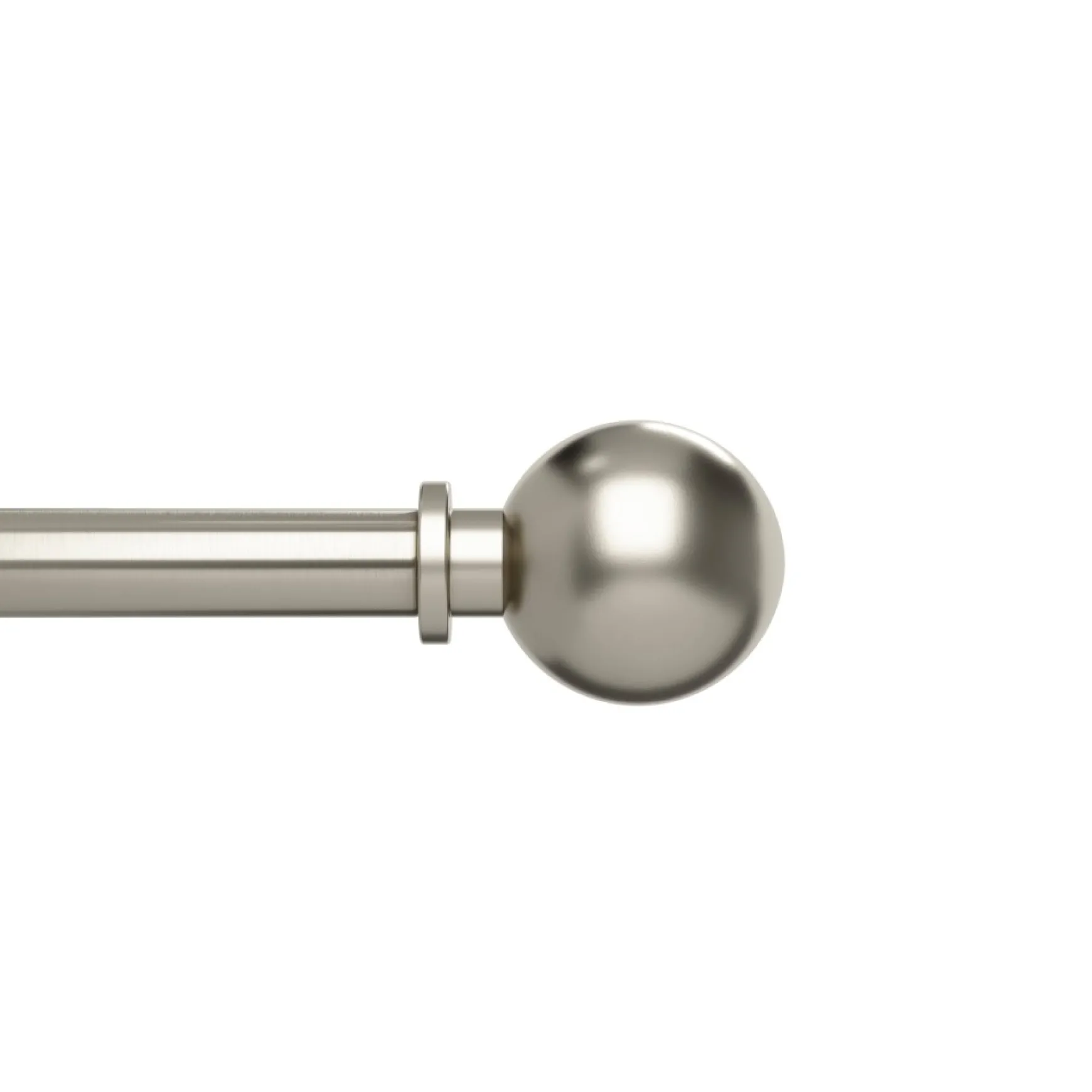 Poles & Curtains*Umbra Silver Curtain Rod - Bolas