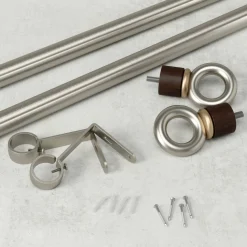 Poles & Curtains*Umbra Silver Curtain Rod - Circo