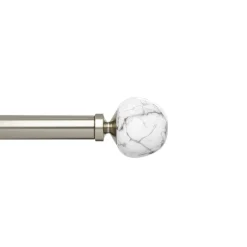 Poles & Curtains*Umbra Silver Curtain Rod - Venus