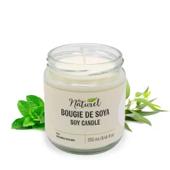 Scented Candles*Au Naturel Soy Candle 250Ml - Eucalyptus And Mint