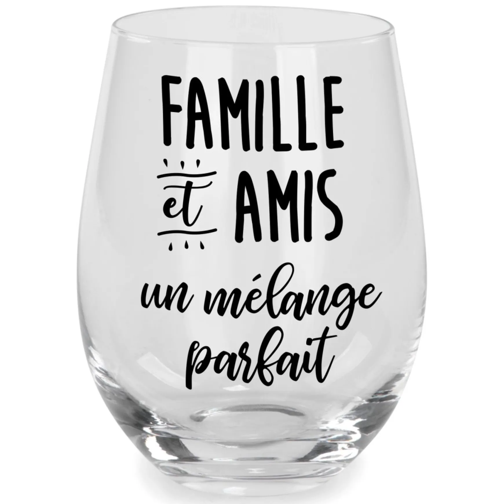 All For Wine*Attitudes Import Stemless Wine Glass - Famille Et Amis