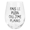 Products With Text*Attitudes Import Stemless Wine Glass - "Ou J'Me Plains"
