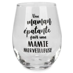 Products With Text*Attitudes Import Stemless Wine Glass - Une Maman...