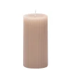 Decorative Candles*CTG Brands Striped Candle - Beige
