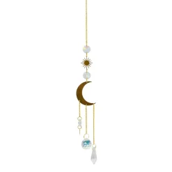 Decorative Objects*Nostalgia Import Suncatcher - Moon Pendant