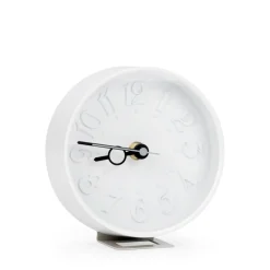 Decorative Objects*Attitudes Import Table Clock - White