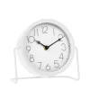 Decorative Objects*Attitudes Import Table Clock On Stand - White