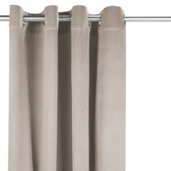 Poles & Curtains*Attitudes Import 2 Velvet Curtain - Beige