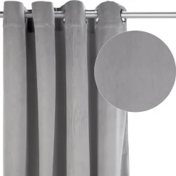 Poles & Curtains*Attitudes Import 2 Velvet Curtain - Grey
