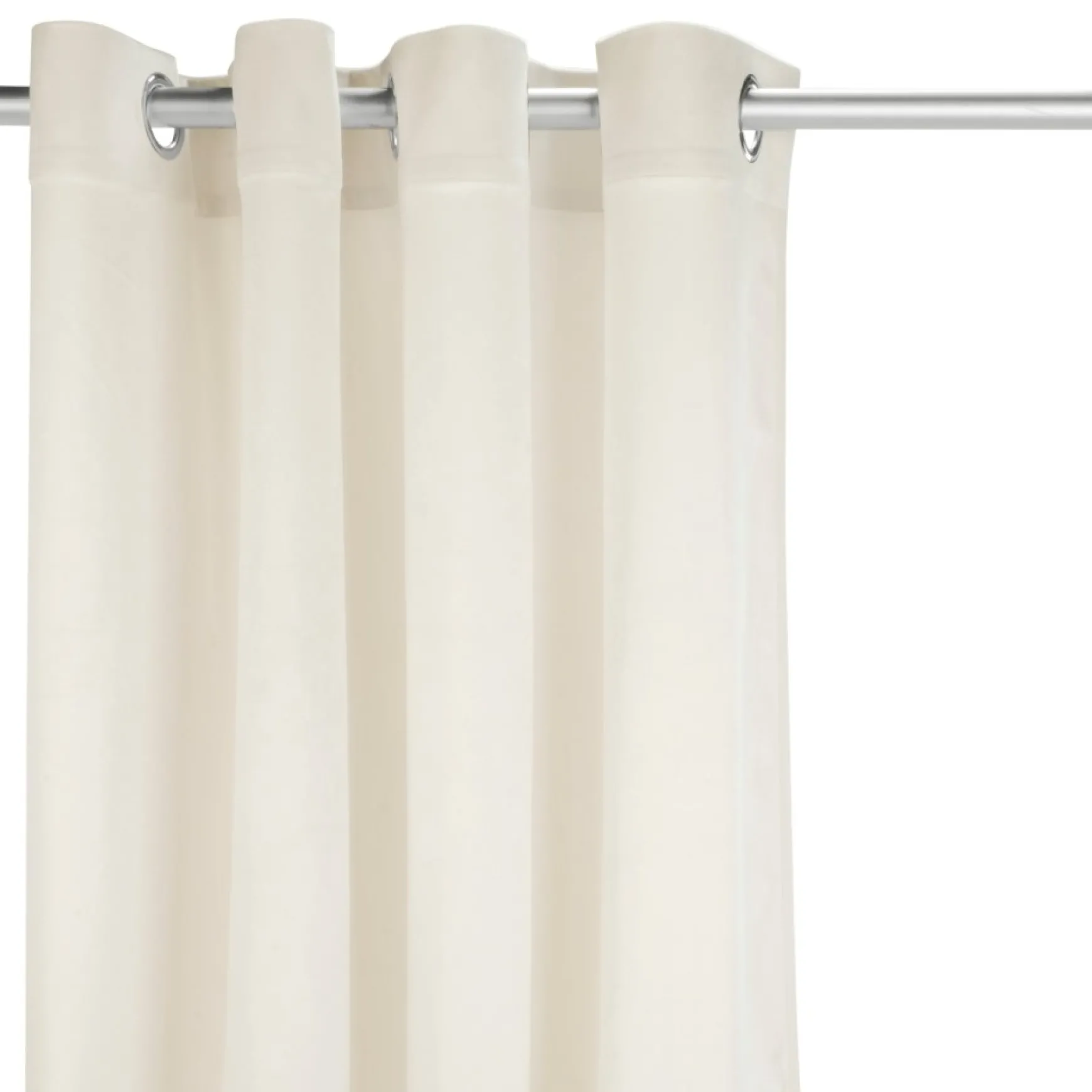 Poles & Curtains*Attitudes Import 2 Velvet Curtain - Ivory