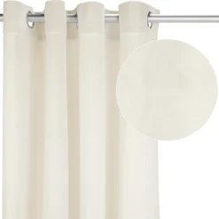 Poles & Curtains*Attitudes Import 2 Velvet Curtain - Ivory