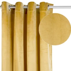 Poles & Curtains*Attitudes Import 2 Velvet Curtain - Ocre
