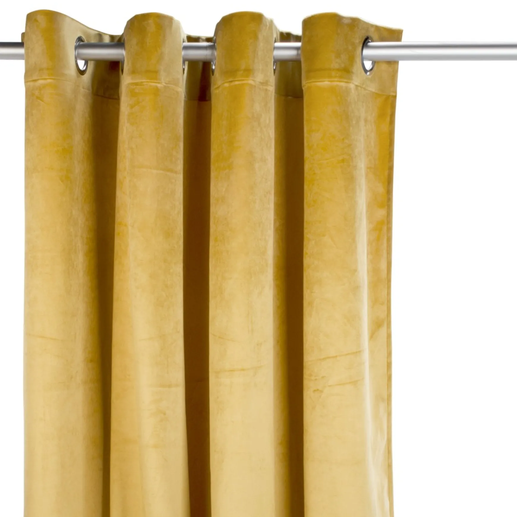 Poles & Curtains*Attitudes Import 2 Velvet Curtain - Ocre