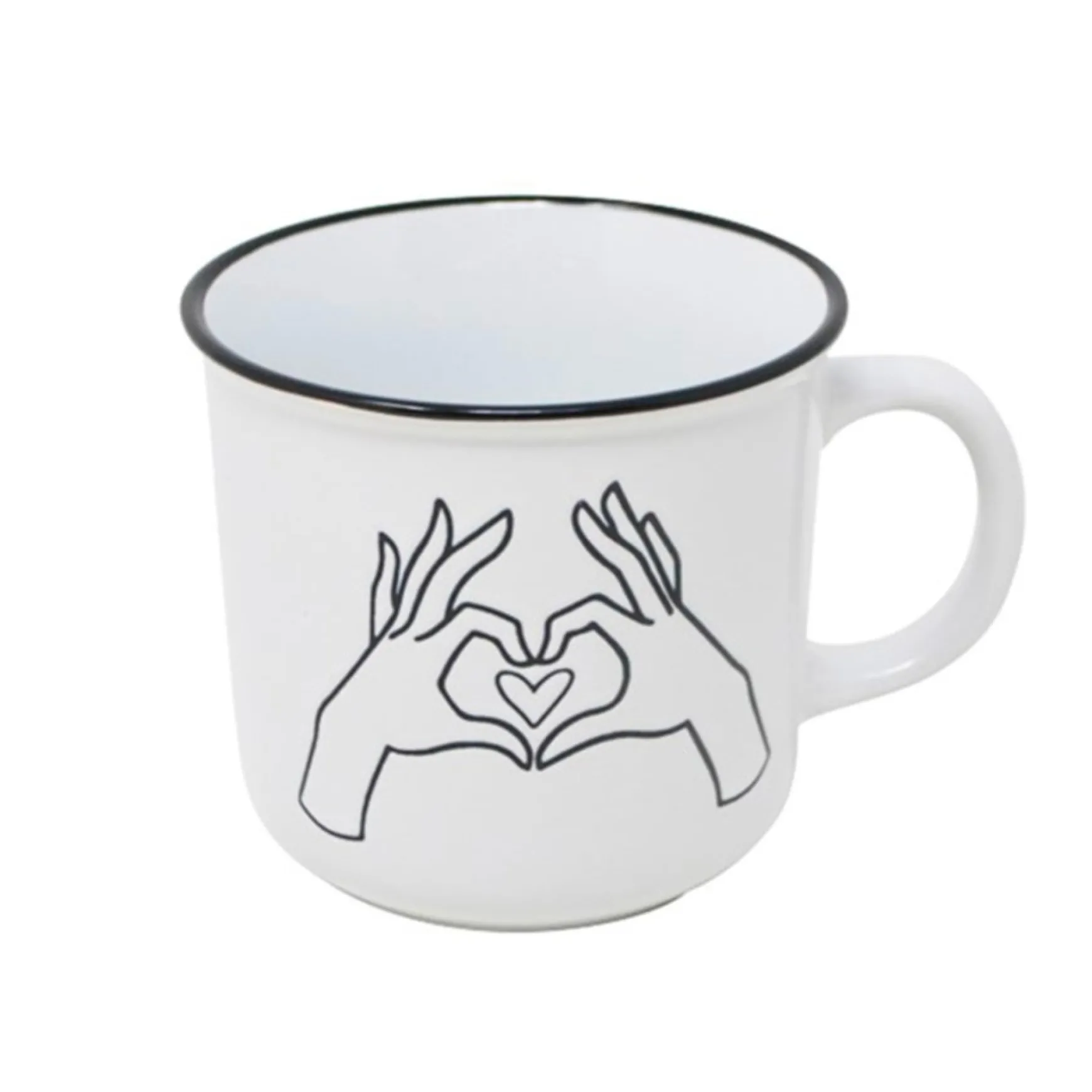 Mugs*Nostalgia Import Vintage Mug - Hands In Heart