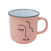 Mugs With Text*Nostalgia Import Vintage Mug - Pink Face