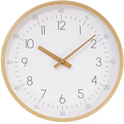 Decorative Objects*Splash Internatinnal Wall Clock - White Wood