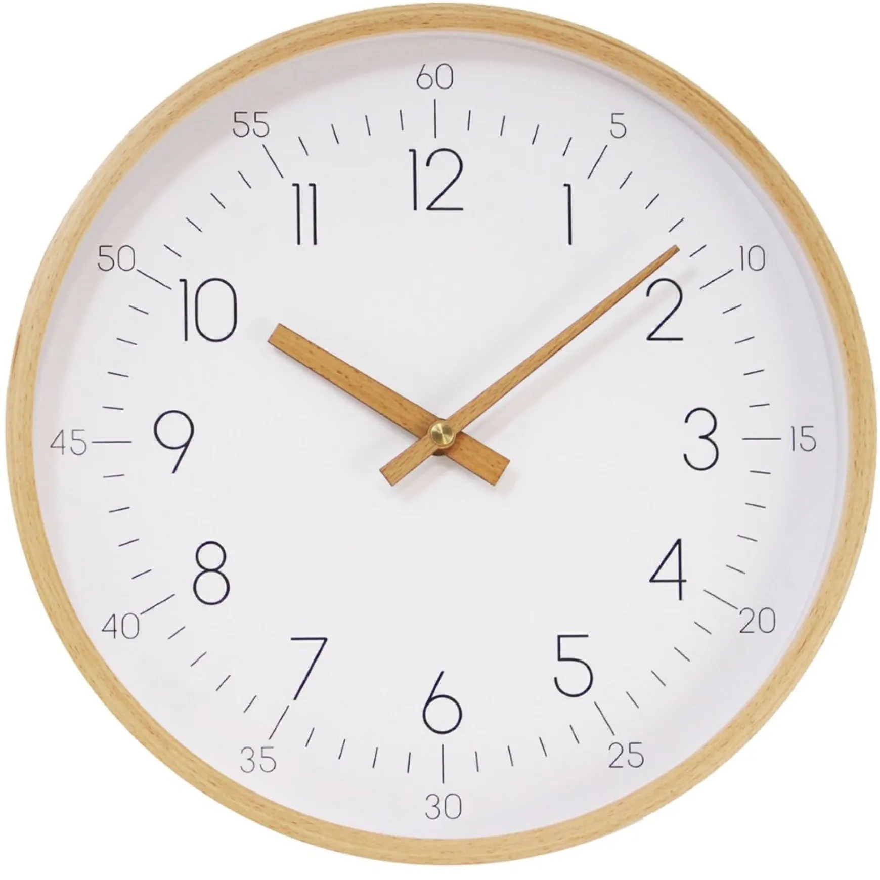 Decorative Objects*Splash Internatinnal Wall Clock - White Wood