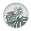 Clocks*CTG Brands White Clock - Monstera Plant