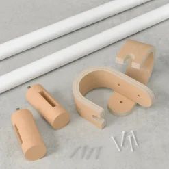 Poles & Curtains*Umbra White Curtain Rod - Bellwood