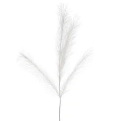 Dried Stems & Flowers*Attitudes Import White Feather Stem - Illuminated