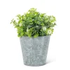 Arrangements*Abbott White Flowers - Cement Pot