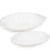 Plates, Trays & Containers*Attitudes Import White Leaf Tray