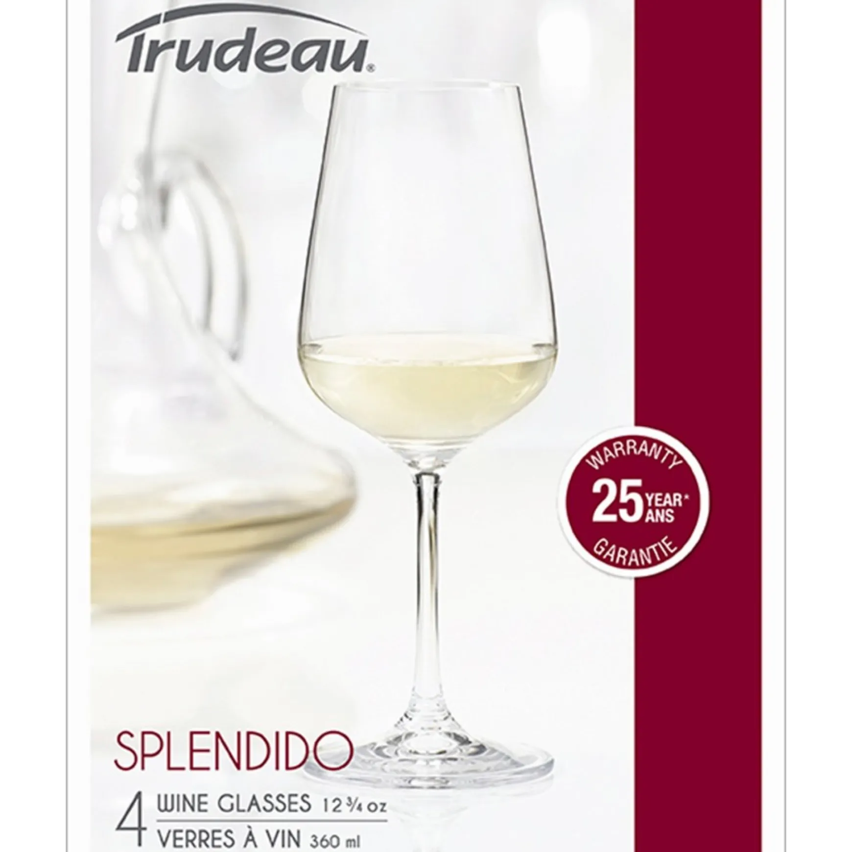 All For Wine*Trudeau White Wine Glass 360 Ml - Splendido