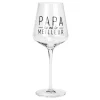Products With Text*Attitudes Import 2 Wine Glass - Papa Tu Es Le Meilleur