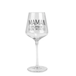 Products With Text*Attitudes Import 2 Wine Glass - Pause Maman