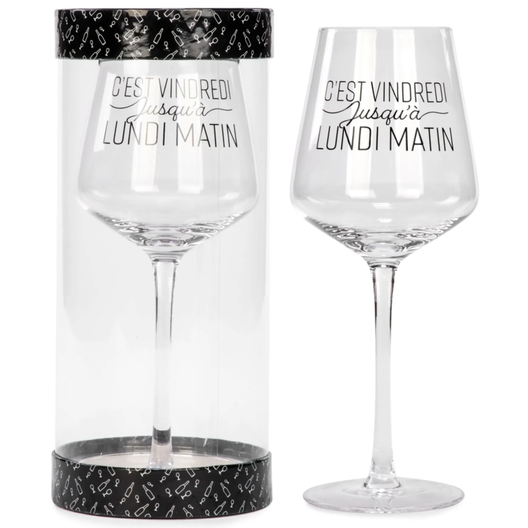 All For Wine*Attitudes Import 2 Wine Glass - Vindredi