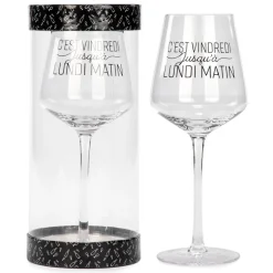 Products With Text*Attitudes Import 2 Wine Glass - Vindredi