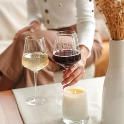 Products With Text*Attitudes Import 2 Wine Glass - Vindredi