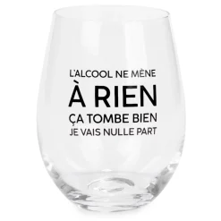 Products With Text*Attitudes Import 2 Wine Glass Without Stem - L'Alcool