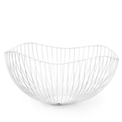 Organization*Attitudes Import Wire Metal Basket - White